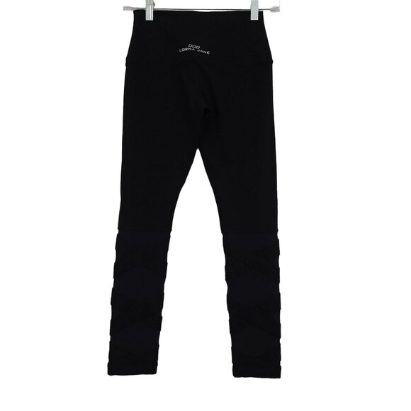 Lorna Jane Leggings Women's Extra Small Athleisure Cropped Mesh Panel Black - Picture 4 of 7